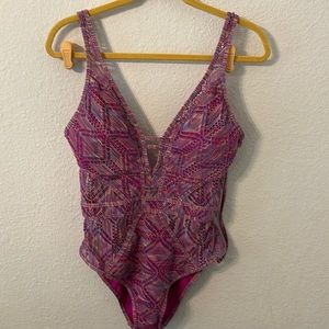 Becca one piece crochet bathing suit